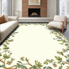 Botanical Floral Vine Border Rug