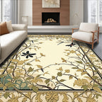 Nature Dragonfly Floral Vines Rug