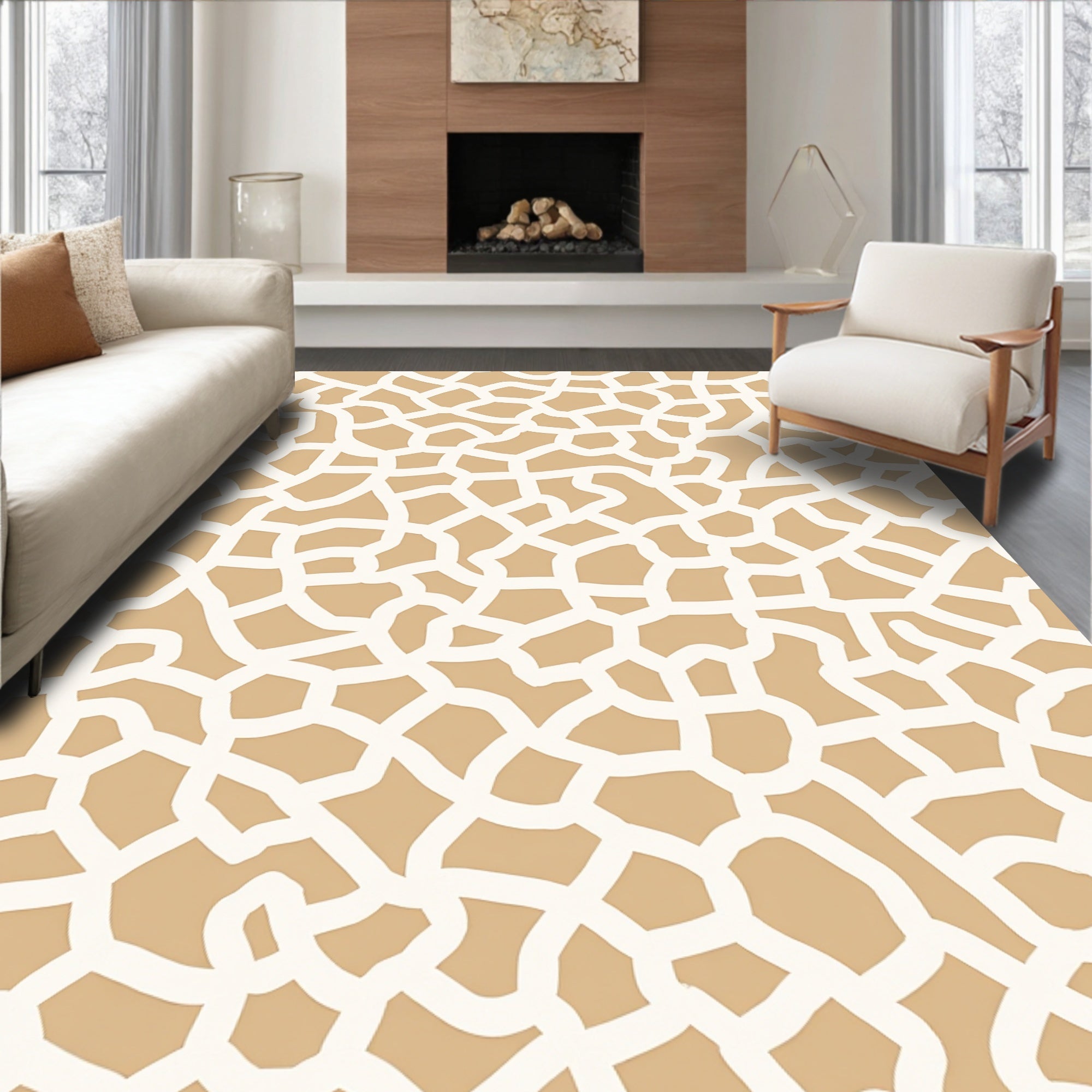 Animal Print Organic Lines Rug