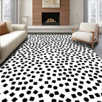 Random Square Circle Pattern Rug