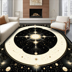 Celestial Starburst Geometric Pattern Rug