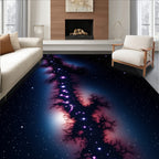 Cosmic Nebula Starry Night Rug