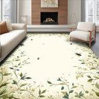 Whimsical Floral Insects Garden Rug