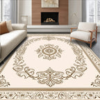 Ornate Floral Scrollwork Pattern Rug