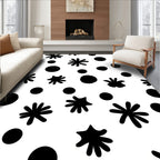 Abstract Dot Starburst Pattern Rug