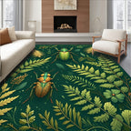 Emerald Insects Botanical Fantasy Rug