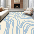 Abstract Soft Swirl Lines Rug
