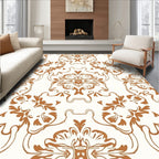 Ornate Floral Damask Pattern Rug
