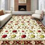 Farmhouse Apple Blossom Botanical Design Rug