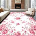Grand Rose Floral Pattern Rug