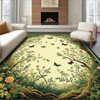 Enchanted Forest Butterfly Garden Rug