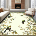 Birds Amidst Foliage And Branches Rug
