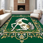 Enchanted Unicorn Floral Meadow Rug