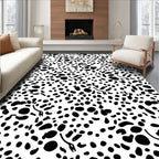 Dalmatian Spot And Swirl Pattern Rug