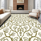 Vine Swirl Floral Pattern Rug