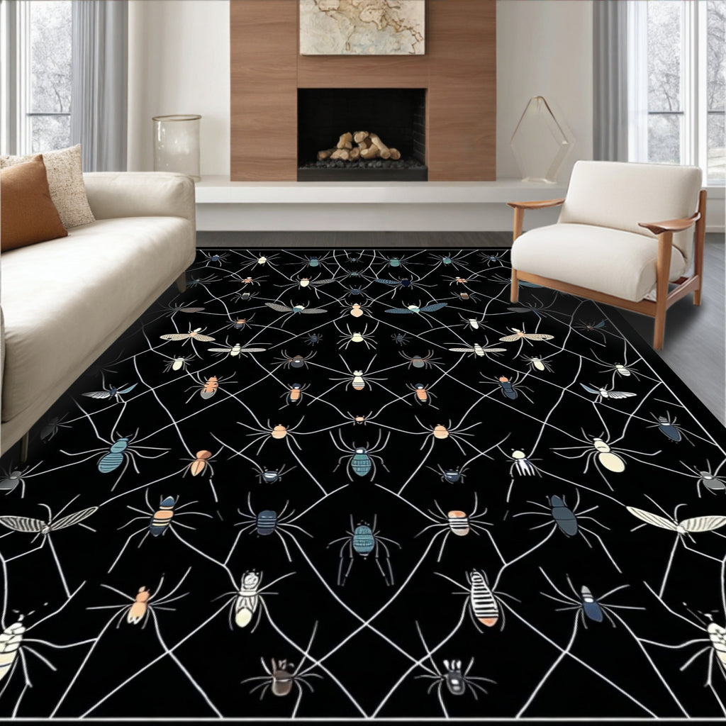 Webbed Insect And Spider Collection Rug