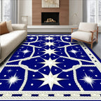 Nautical Star Intertwined Rope Design Rug