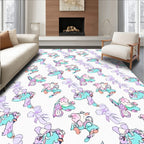 Whimsical Cartoon Character Pattern Rug