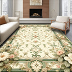 Elegant Floral Garden Pattern Rug