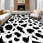 Spiky Blob Abstract Pattern Rug