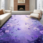 Lavender Meadow Floral Sketch Rug