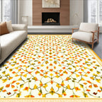 Autumnal Floral Vine Pattern Rug