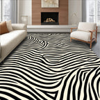 Bold Swirl Abstract Design Rug