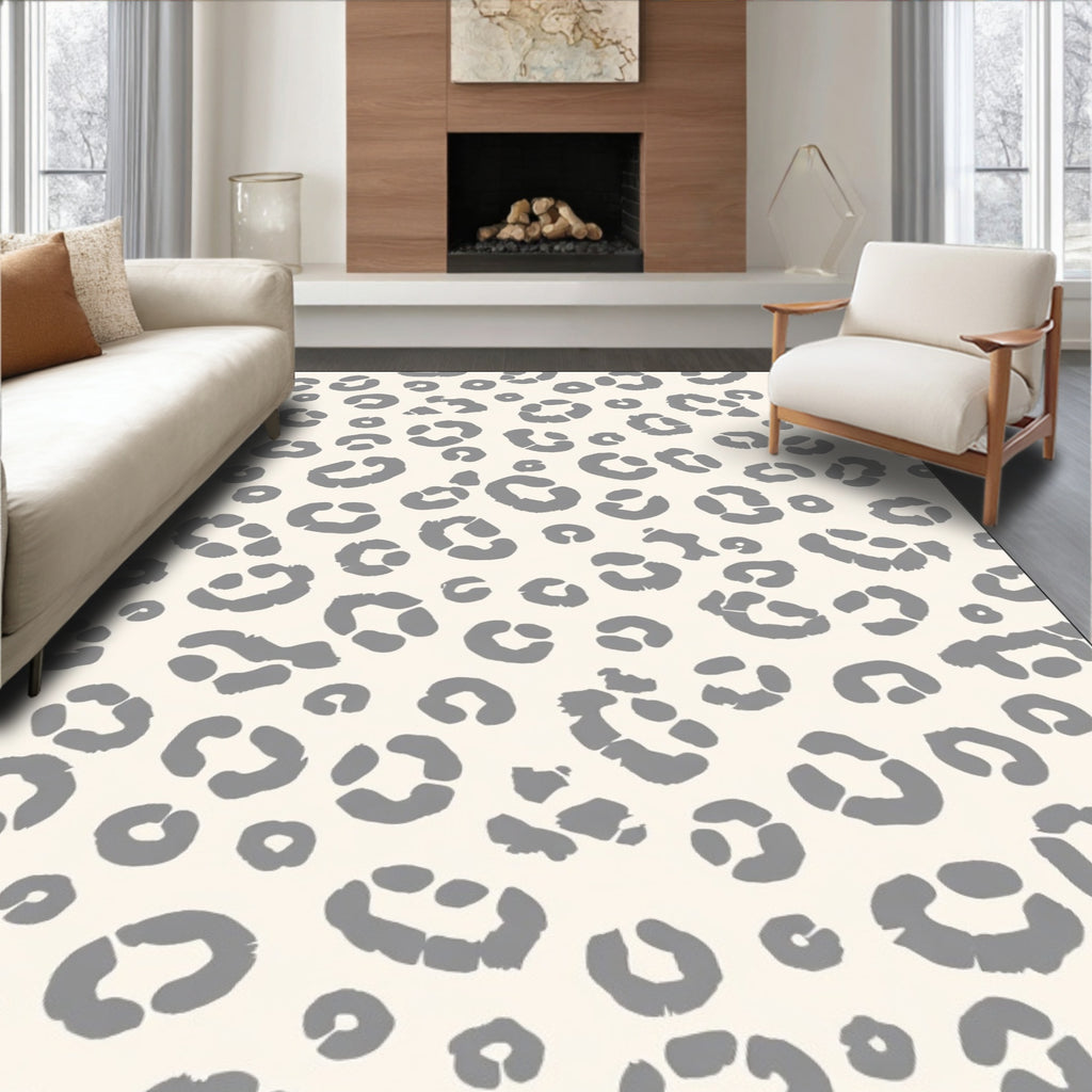 Cheetah Spot Print Pattern Rug