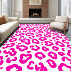 Bold Hot Pink Abstract Spots Rug