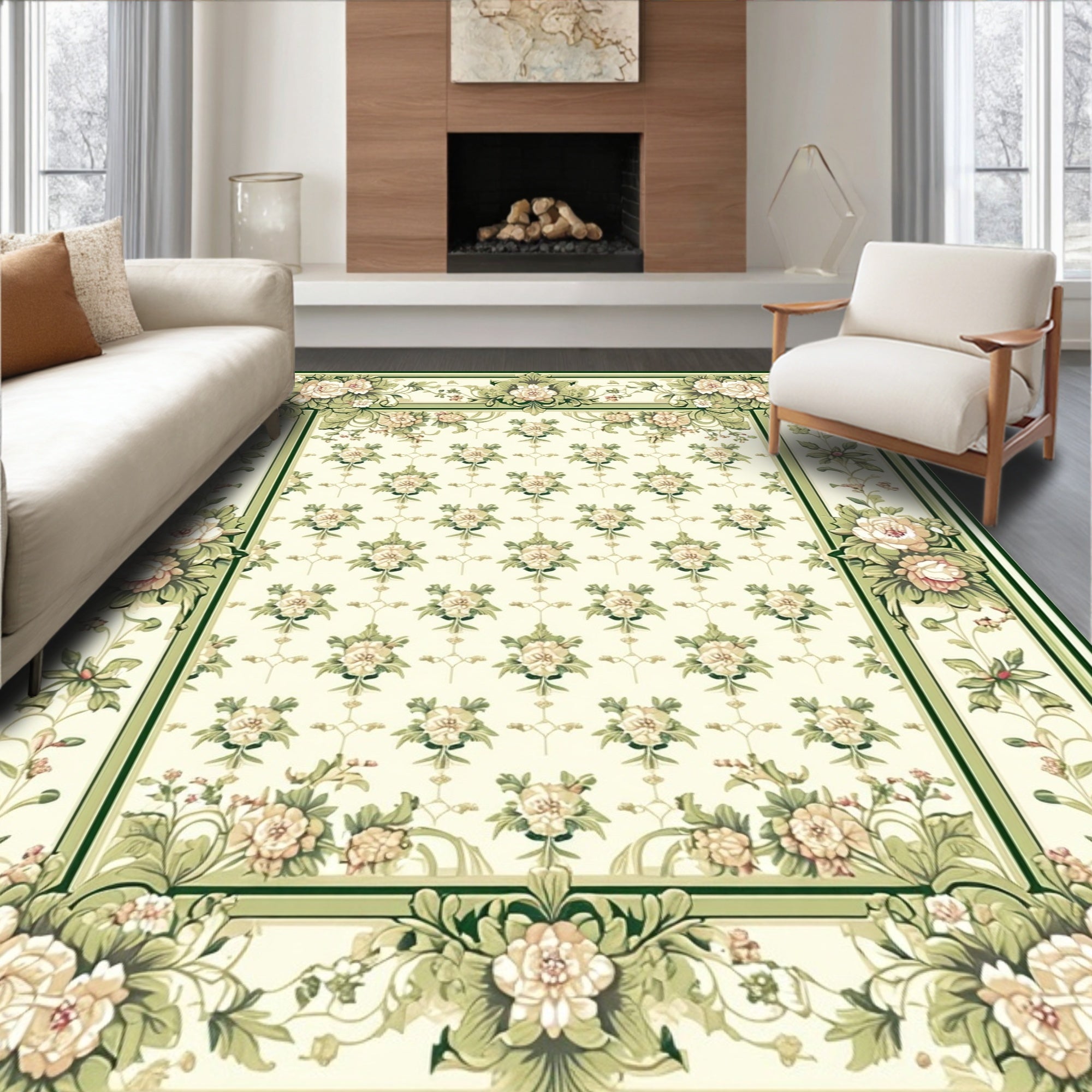 Floral Garden Classic Pattern Rug