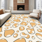 Playful Abstract Blob Pattern Rug