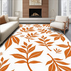 Orange Leaf Sprig Medley Rug