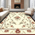 Classic Floral Scrollwork Pattern Rug
