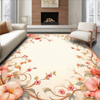 Vintage Floral Vine Pattern Rug