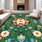 Intricate Floral Tapestry Design Rug