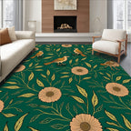 Vintage Birds And Floral Design Rug