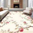 Vintage Rose Vine Pattern Rug
