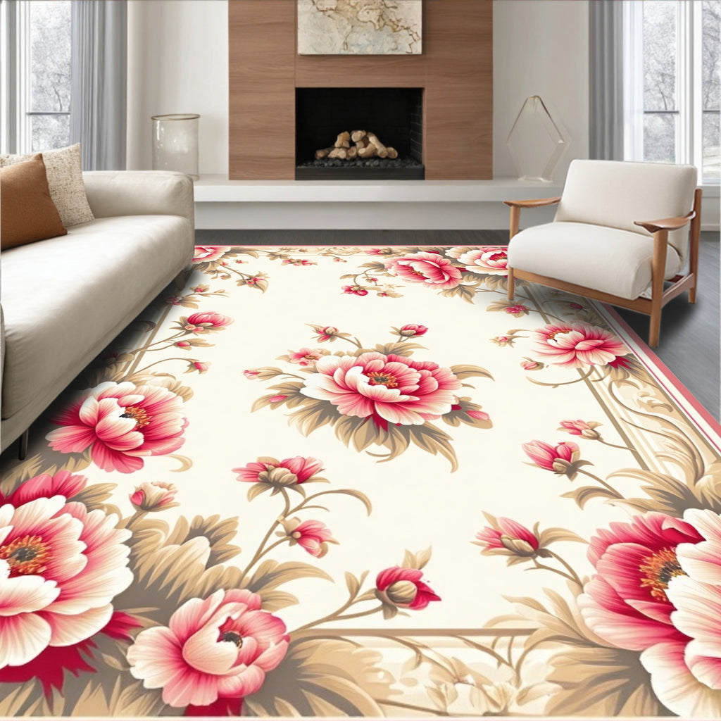 Grand Floral Swirls Design Rug