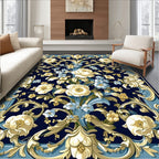 Classic Floral Scrollwork Pattern Rug