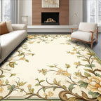Elegant Floral Vine Swirls Rug