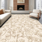 Vintage Botanical Vine Pattern Rug