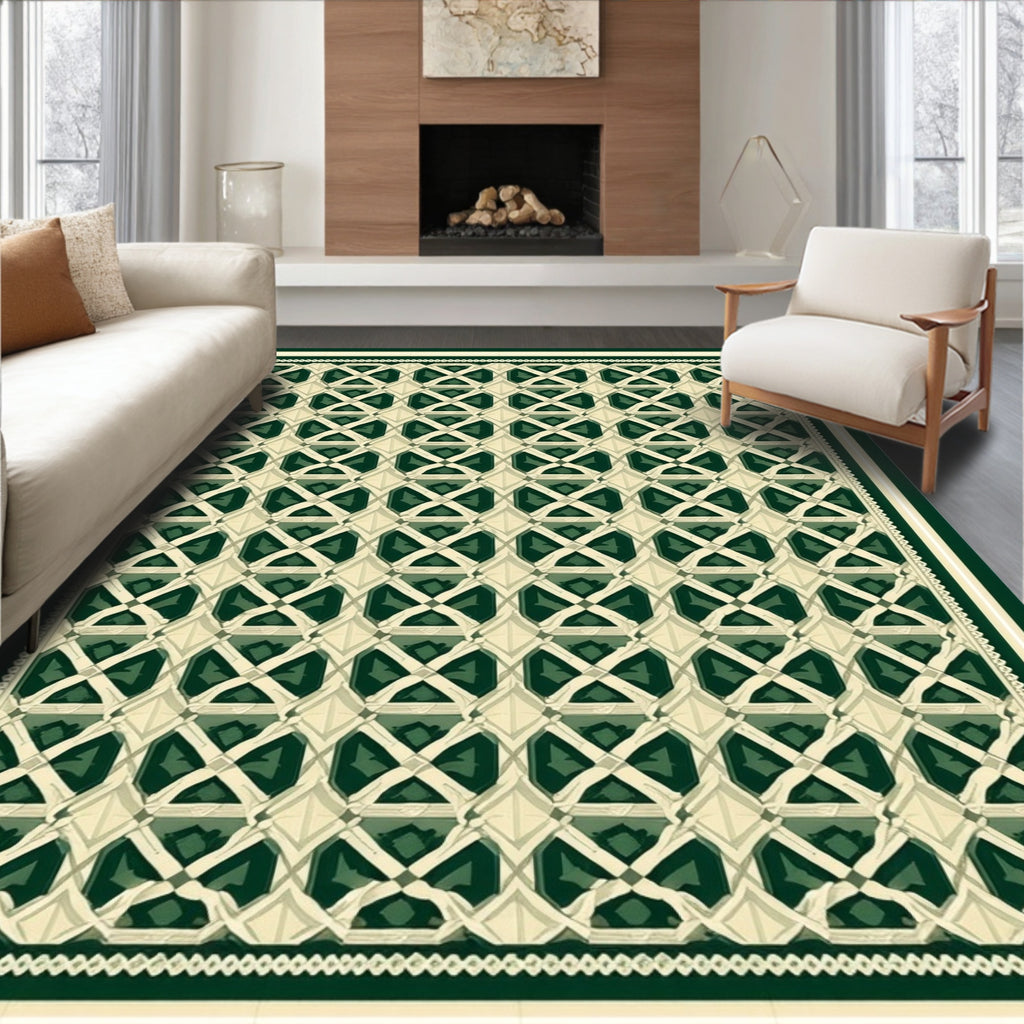 Geometric lattice pattern Rug