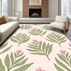 Leaf And Flower Pattern Rug