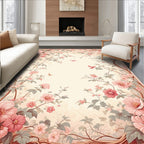 Charming Floral Branches with Butterflies Runner Rug