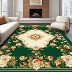 Floral Scrollwork Motif Rug