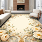 Vintage Floral Swirl Patterned Rug