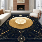 Celestial Galaxy Geometric Abstract Rug