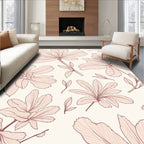 Delicate Botanical Floral Pattern Design Rug