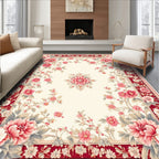 Ornate Floral Vine Cream Rug