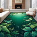 Enchanted Forest Dragonfly Butterfly Design Rug